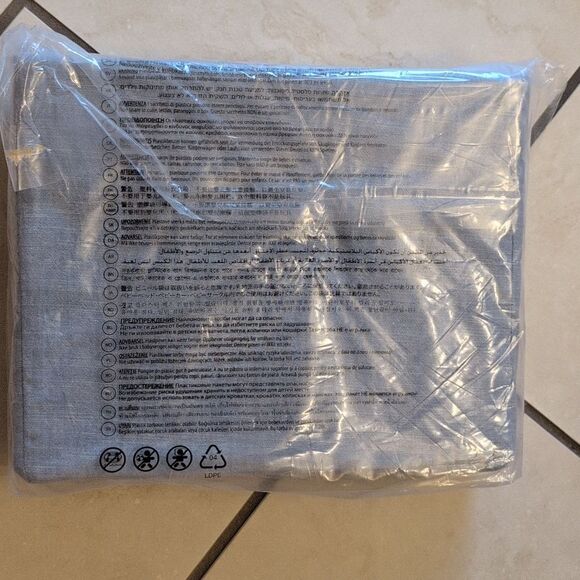 NWT Ralph Lauren King Flat Sheet Workshirt Chambray Blue - Picture 4 of 7